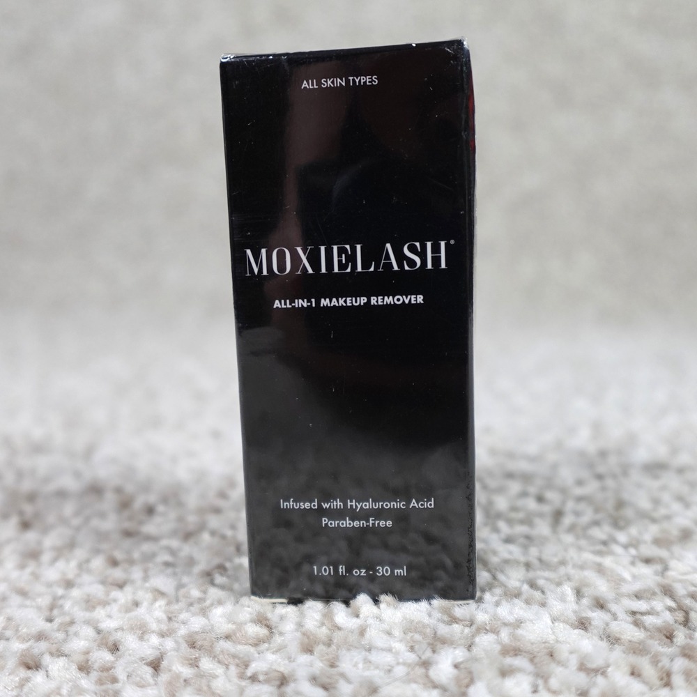 MoxieLash All-In-1 Makeup Remover 1.01 fl oz Hyaluronic Acid Paraben Free NEW